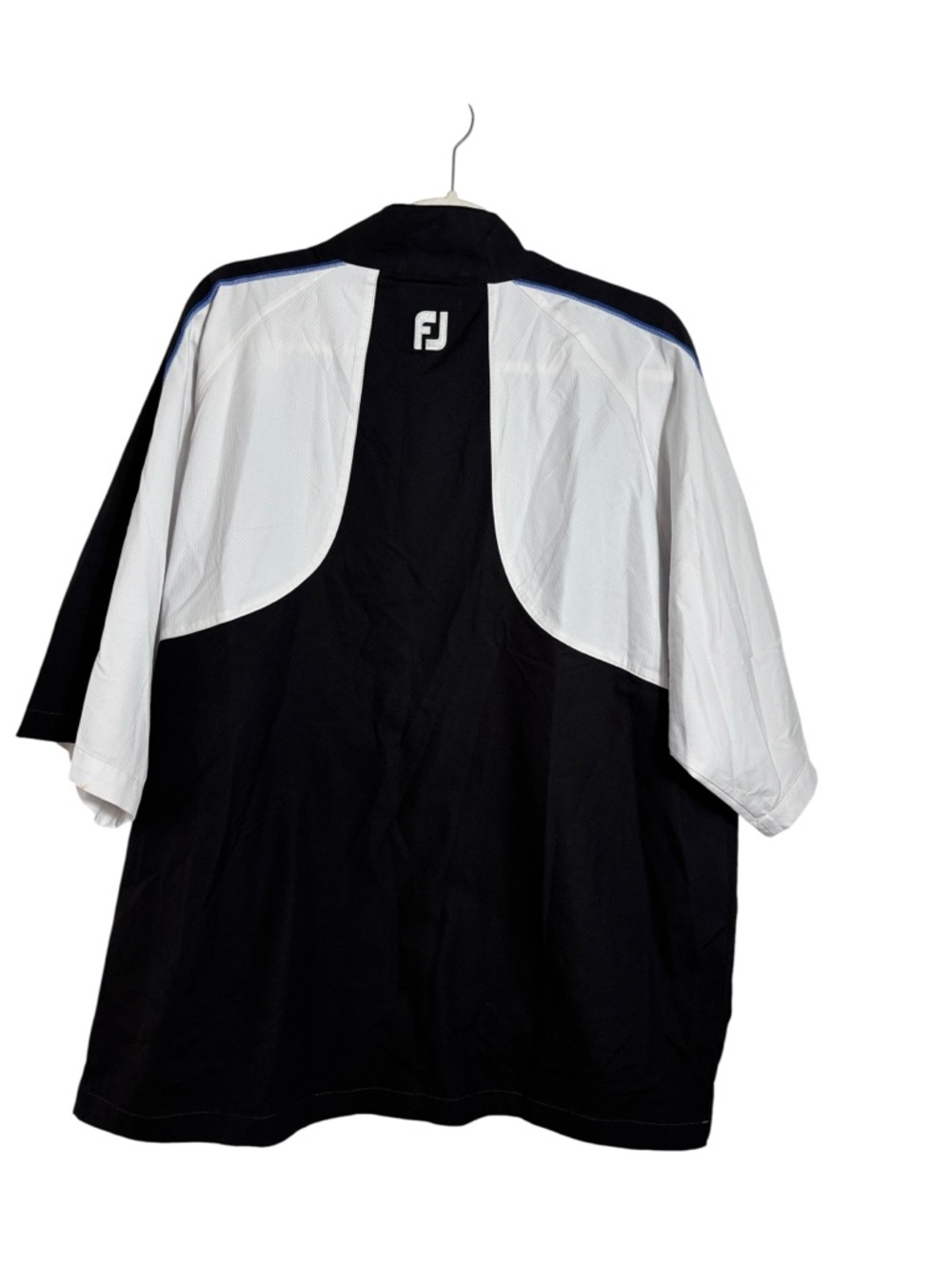 FootJoy Sport Windshirt Men’s XL Blue Golf Short Sleeve 1/2 Zip Pullover - Picture 8 of 9
